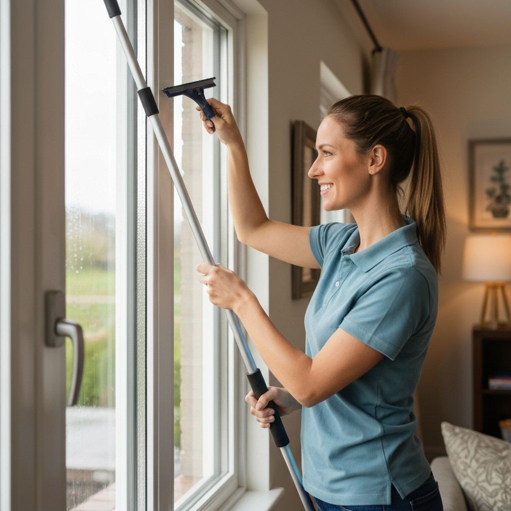 Interior Window Cleaning service call