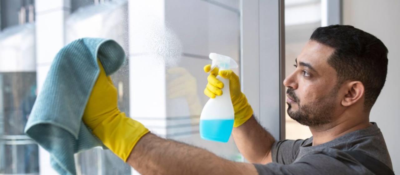 Professional window cleaning service